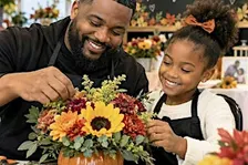 Daughter's & Dads Fall for Flowers