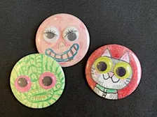 Kinderworkshop: Halloween buttons maken (4-12 jaar)