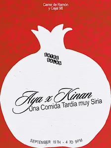 AYA x KINAN  Una comida tardía, muy siria.