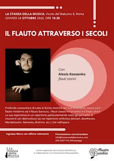 Alexis Kossenko in concerto, flauti storici