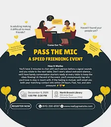Pass The Mic - A Speed Friending Event
