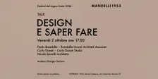 TALK Design e saper fare - Festival del Legno Cantù 2026
