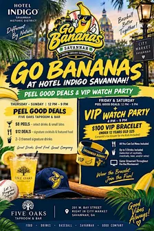 Hotel Indigo Presents: GO BANANAS! Savannah Banana PlayoffsVIP Watch Party
