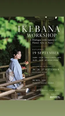 Japanese Ikebana workshop in Paris-Beginner friendly