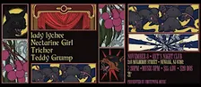 lady lychee + Nectarine Girl + Trichor + Teddy Grump = Live @ QXT's