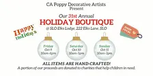 HOLIDAY BOUTIQUE by the CA Poppy Decorative Artists