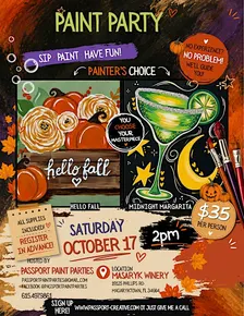 10.17.26 Hello Fall or Midnight Margarita at Masaryk Winery