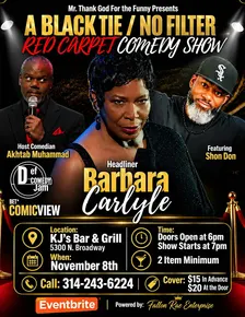 A Black Tie/No Filter Red Carpet Comedy Show