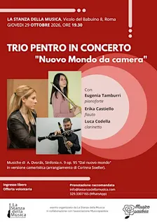 Trio Pentro in concerto "Nuovo mondo da camera"