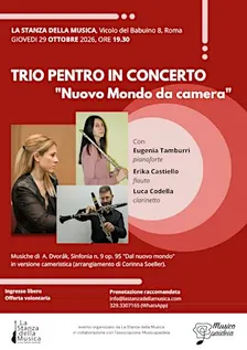 Trio Pentro in concerto "Nuovo mondo da camera"