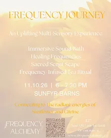 Frequency Journey with Sound Scent & Tea Ceremony