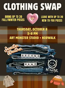 October Clothing Swap @ Art Monster in Norwalk