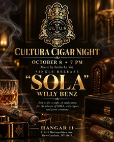 Cultura Cigar Night with Live Performance by Sacha La Voz