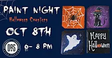 Halloween Slate Coasters Paint Night