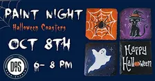 Halloween Slate Coasters Paint Night