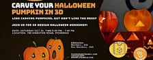 Halloween Family Fun: 3D Pumpkin Carving Workshop at Steamoji Pickering
