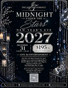 Jericho Terrace New Years Eve Cocktail Gala