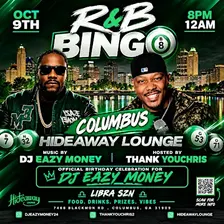 R&B BiNGO Columbus 10/9/26! R&B Vs Trap Bingo W/Comedian THANK YOU CHRIS