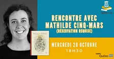 Rencontre avec Mathilde Cinq-Mars