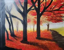 Paint & Sip - Autumn Path