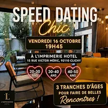 Speed dating chic✨ Répartition par tranches d'âge