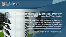 NUS Master of Technology (MTech):Preview,Entrance Test&Interview: BENGALURU