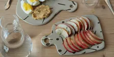 Slab inlay snack platter