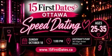 15FirstDates Ottawa Speed Dating (Age 25-35)
