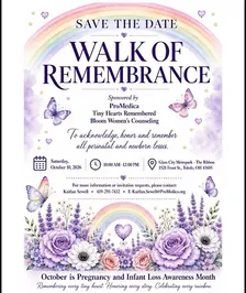 2026 Walk of Remembrance | Pregnancy & Infant Loss Awareness Month