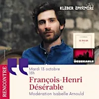 Rencontre avec François-Henri Désérable