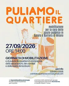 Puliamo i quartieri di Aurora e Barriera di Milano!