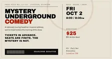 Mystery Underground Comedy Event - Jupiter, FL