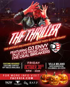R.S.V.P. & FIRST FRIDAYS present THRILLER HALLOWEEN COSTUME BASH