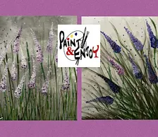 Paint and Enjoy! For a good cause “lavender Field”