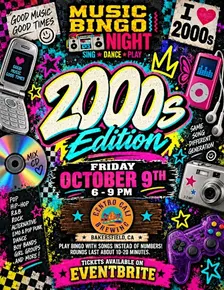 2000's Music Bingo Night @ Centro Cali Brewing in Bakersfield