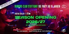 Season Opening - PARTY 16+ | RUMORS Club Stuttgart