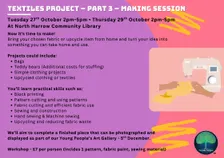 TEXTILES PROJECT - PART 3 - MAKING SESSION 1