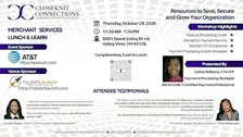 Merchant Services Lunch & Learn - Save, Secure and Grow Your Organization