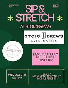 Sip & Stretch at Stoic Brews