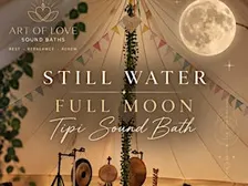 Full Moon Log Fired Tipi Sound Bath - Still Water Retreat Woore
