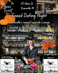 Speed Dating Night at 217 Main-Must be pre-registered, pre-approved / paid