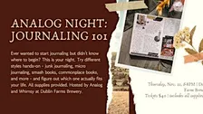 Analog Night: Journaling 101