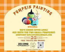 Pumpkin Painting at Zoe's Corner