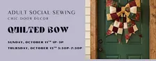 Quilted Bow Door Decor