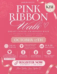 KBLWALKCLUB - 1st ANNUAL BREAST CANCER AWARENESS WALK