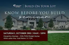 Know Before You Build Seminar - HOU
