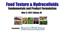 2027 - Food Texture and Hydrocolloids:Fundamentals and  Product Formulation