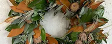 Studio Sips and Stems- Fresh Magnolia and Eucalyptus Wreath