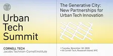 Urban Tech Summit 2026: The Generative City