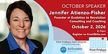 October First Fridays - on October 2 - with Jennifer Atienzo-Fisher